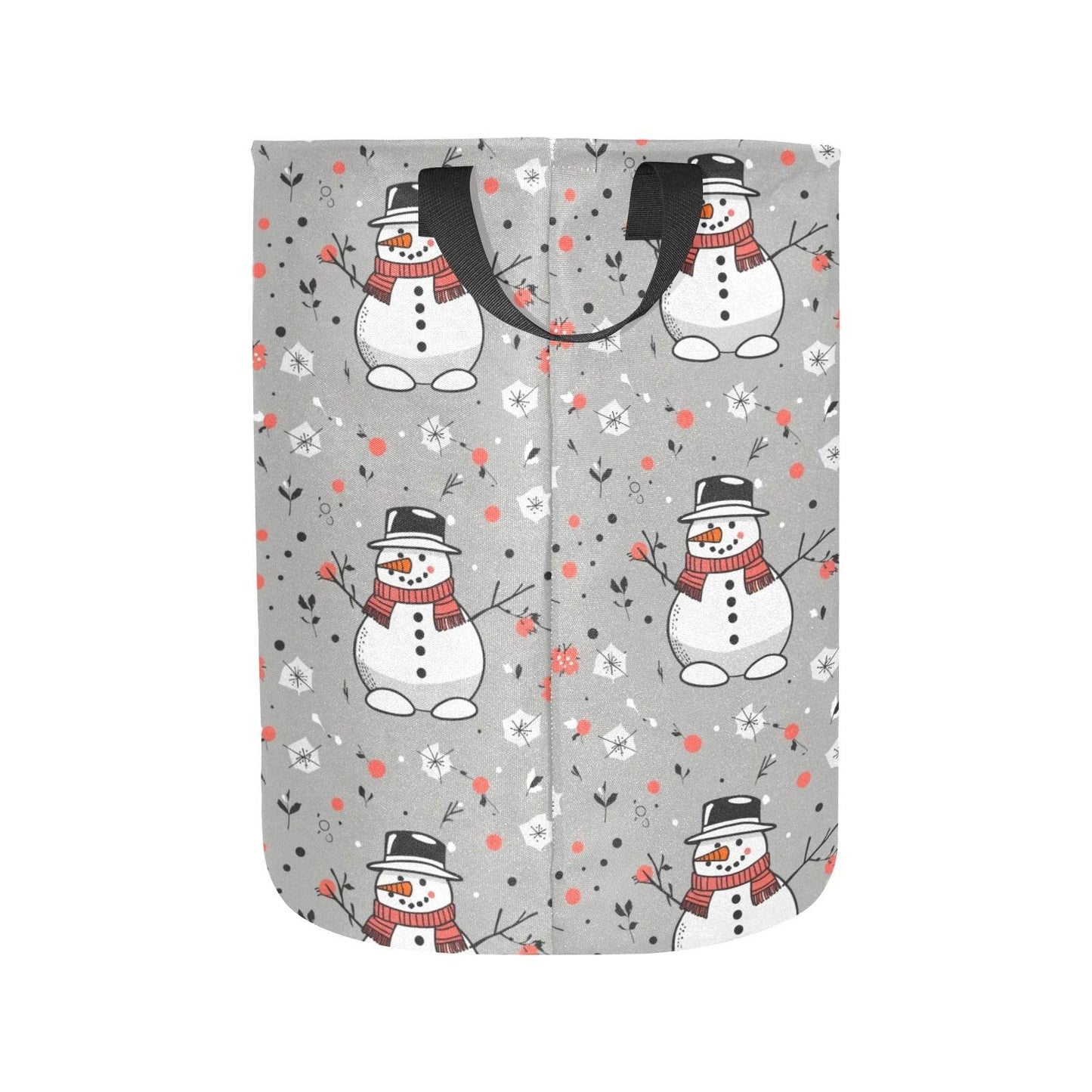 Snowman Polyester Laundry and Blanket Basket - DeRose Seasonal