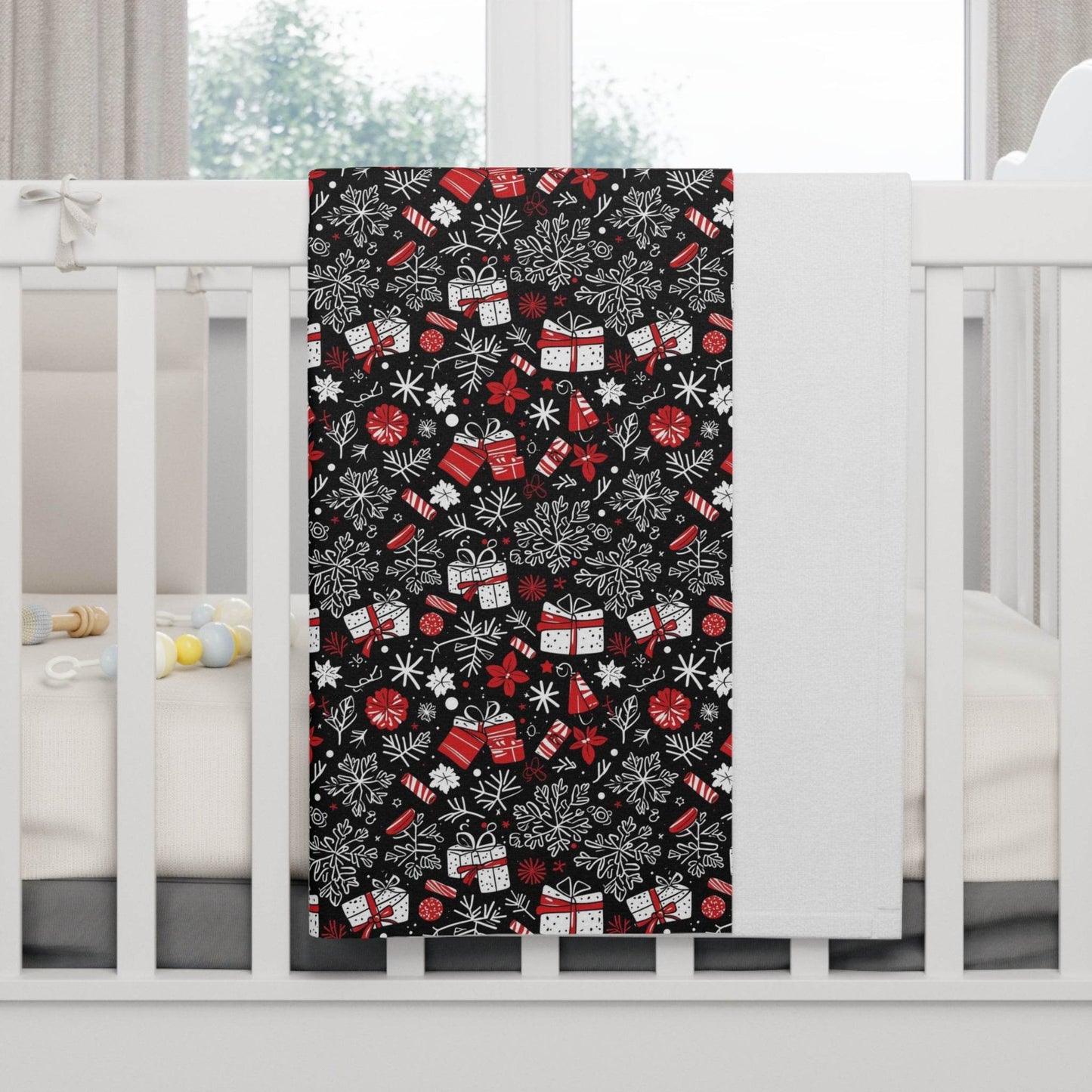 Soft Fleece Baby Christmas Present Blanket - DeRose Seasonal