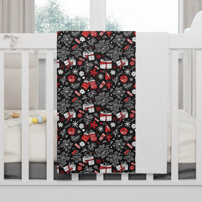 Soft Fleece Baby Christmas Present Blanket - DeRose Seasonal