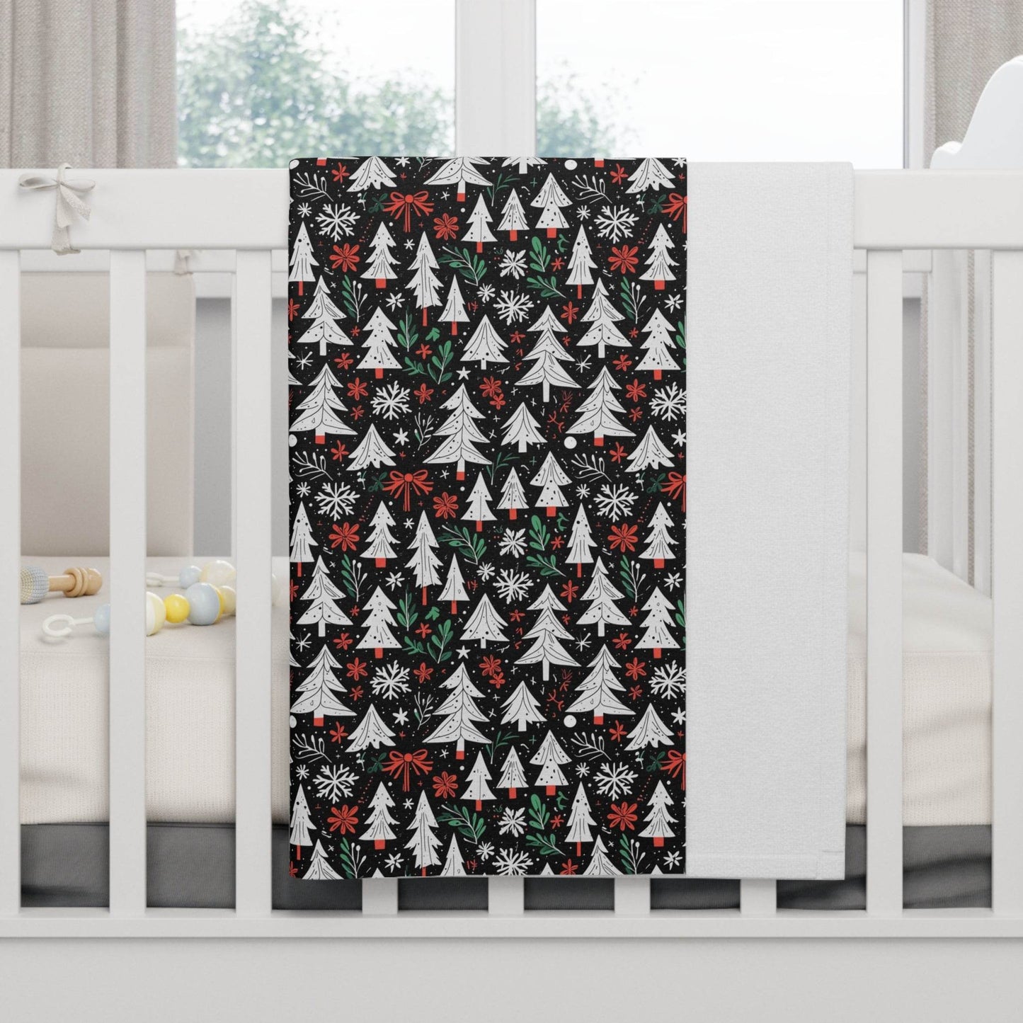 Soft Fleece Baby Christmas Tree Blanket - DeRose Seasonal