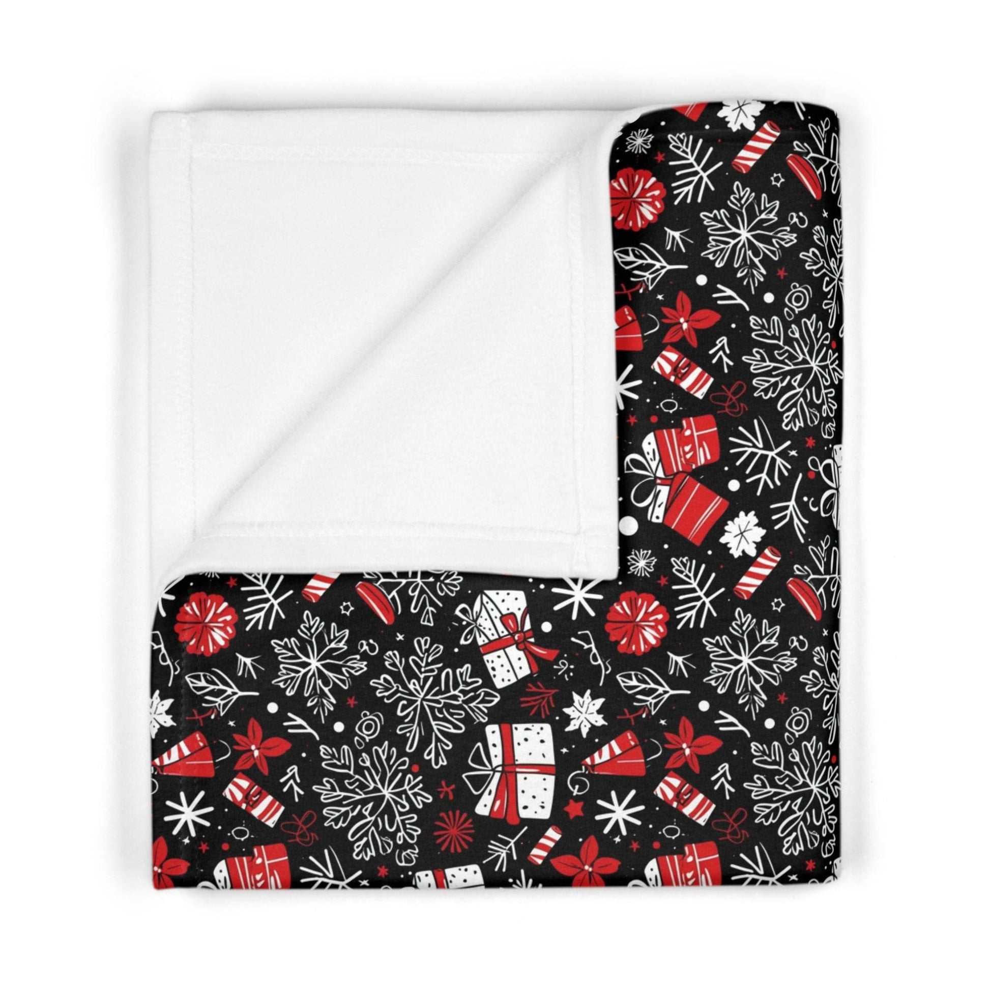 Soft Fleece Baby Christmas Present Blanket - DeRose Seasonal