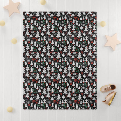 Soft Fleece Baby Christmas Tree Blanket - DeRose Seasonal