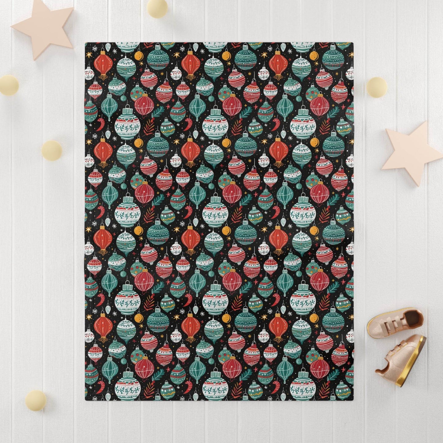 Soft Fleece Baby Big Ornament Blanket - DeRose Seasonal