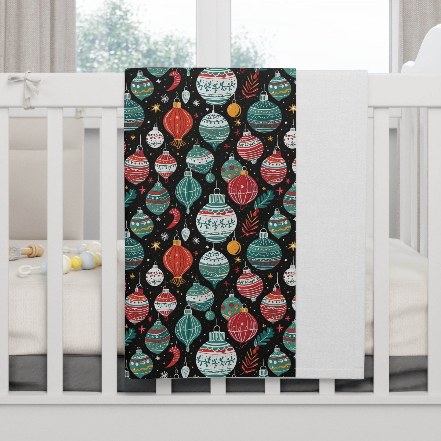 Soft Fleece Baby Big Ornament Blanket - DeRose Seasonal