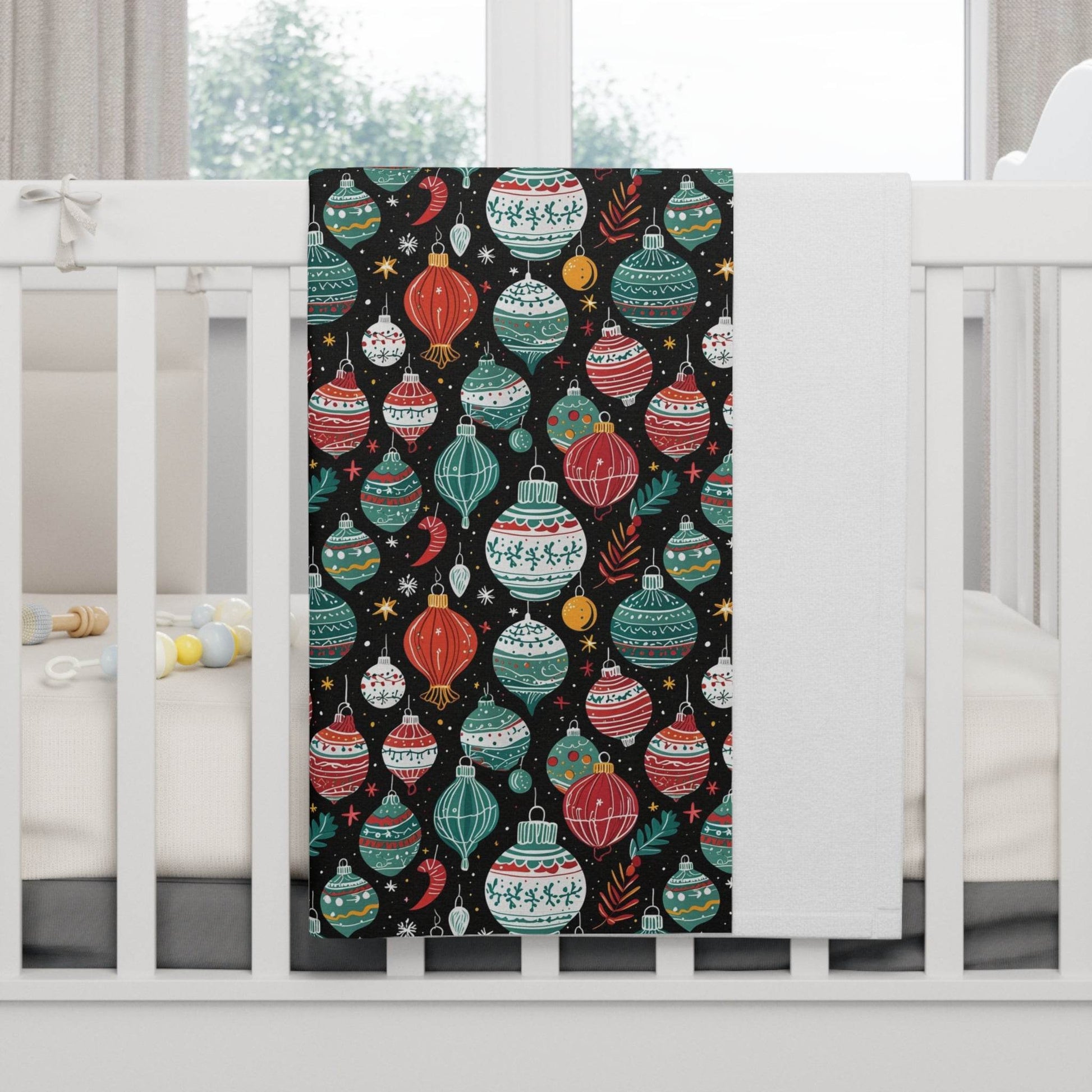 Soft Fleece Baby Big Ornament Blanket - DeRose Seasonal