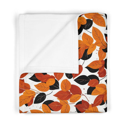 Soft Fleece Red Autumn Baby Fall Blanket - DeRose Seasonal