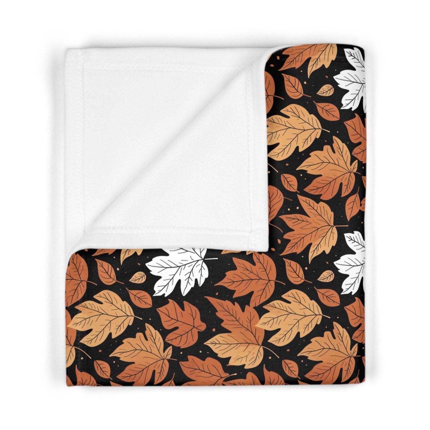 Soft Fleece Maple Leaves Baby Fall Blanket - DeRose Seasonal