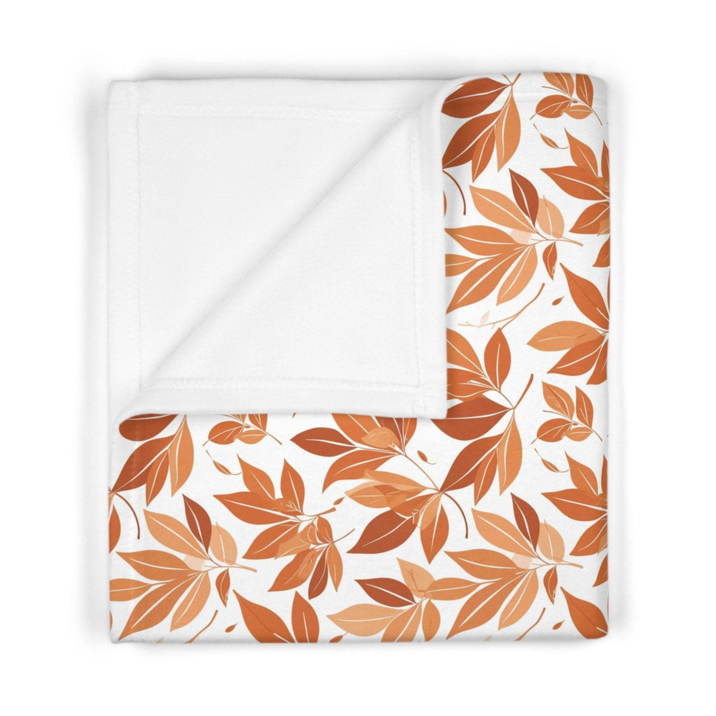 Soft Fleece Autumn Leaves Baby Fall Blanket - DeRose Seasonal