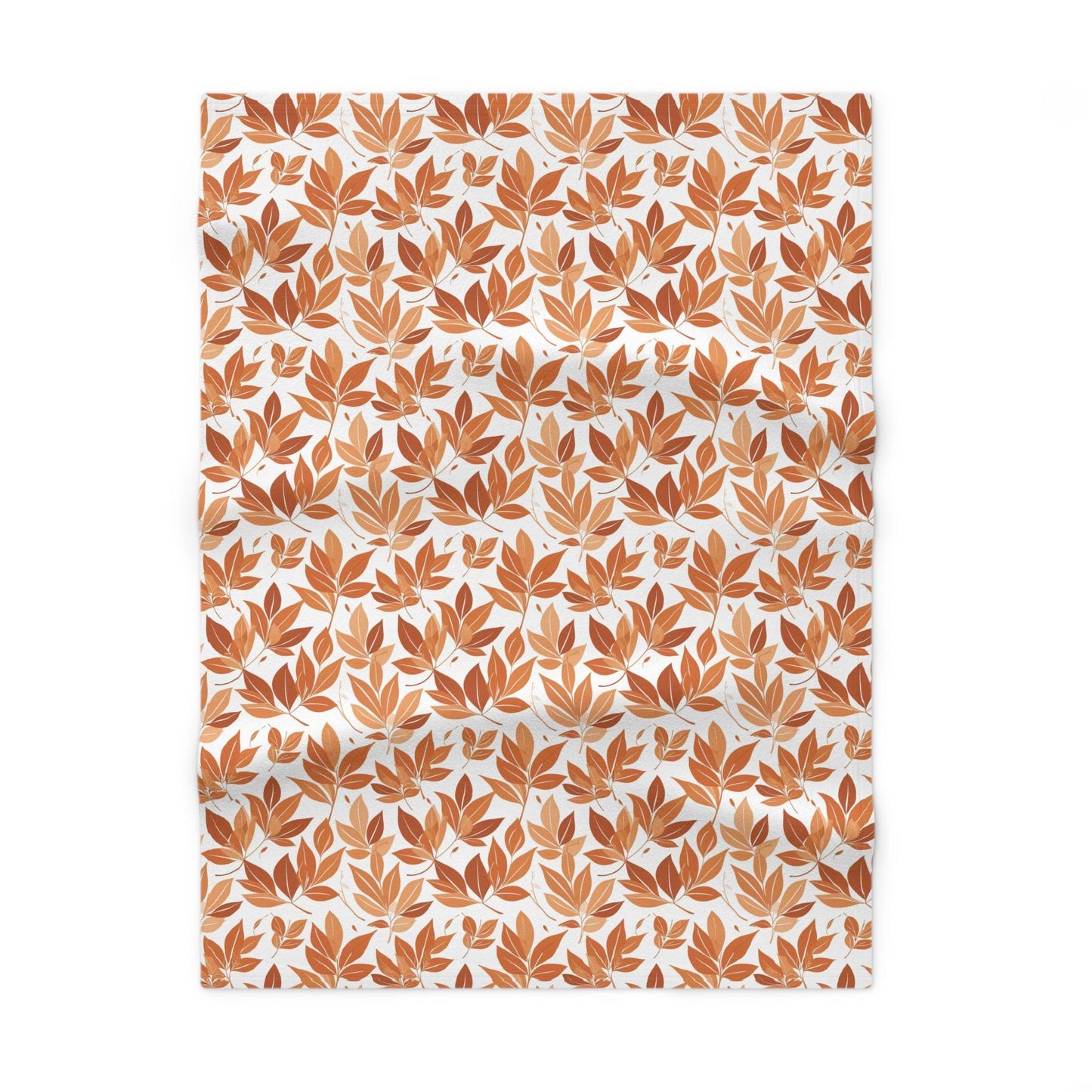 Soft Fleece Autumn Leaves Baby Fall Blanket - DeRose Seasonal