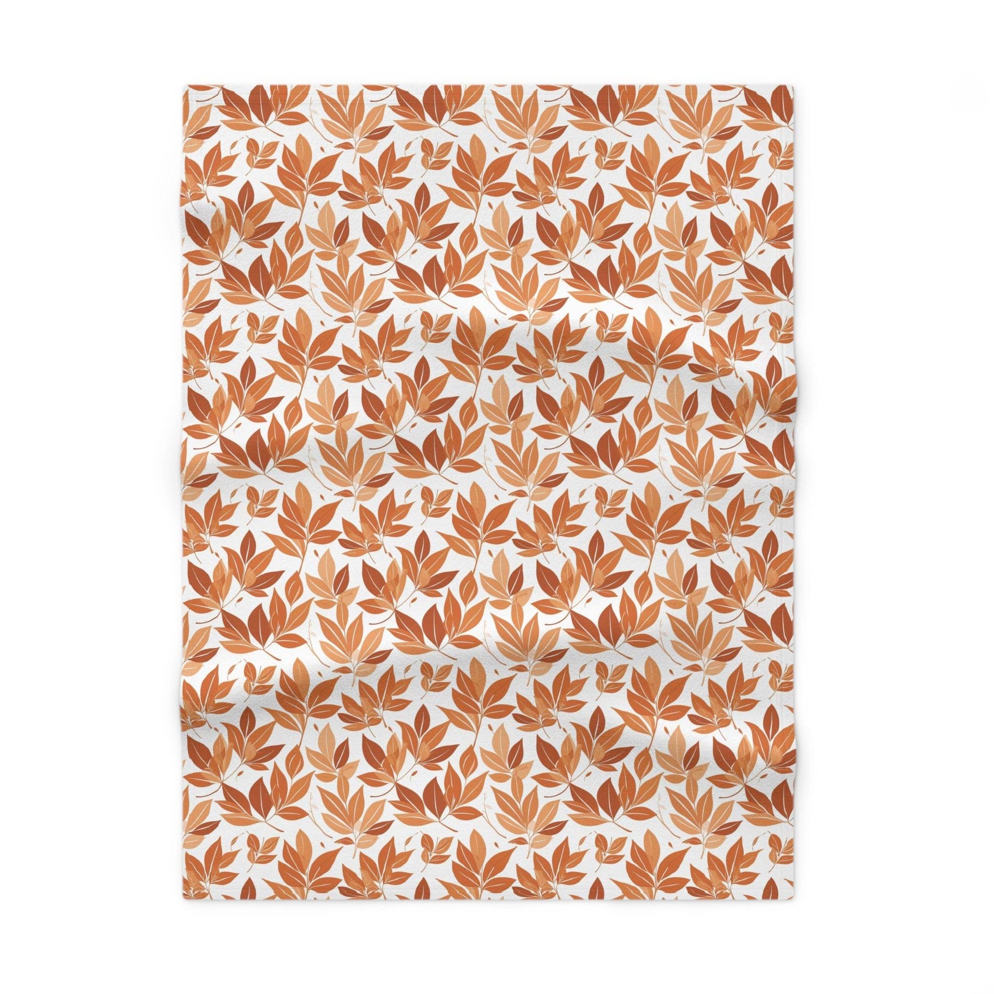 Soft Fleece Autumn Leaves Baby Fall Blanket - DeRose Seasonal