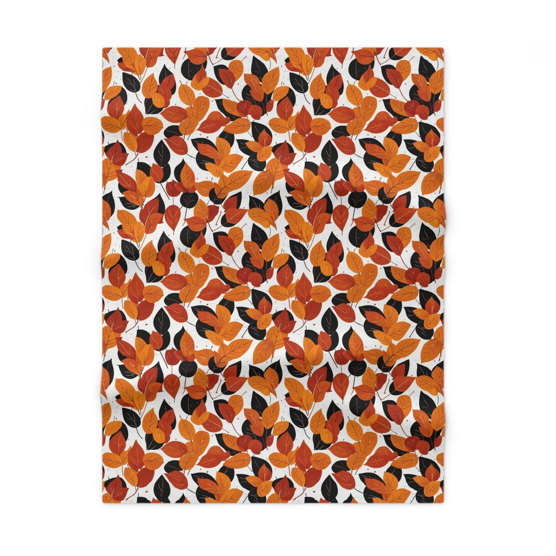 Soft Fleece Red Autumn Baby Fall Blanket - DeRose Seasonal
