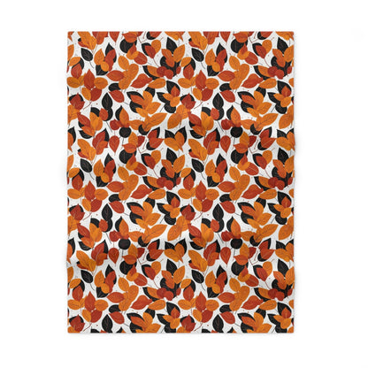 Soft Fleece Red Autumn Baby Fall Blanket - DeRose Seasonal
