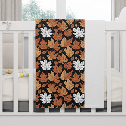 Soft Fleece Maple Leaves Baby Fall Blanket - DeRose Seasonal