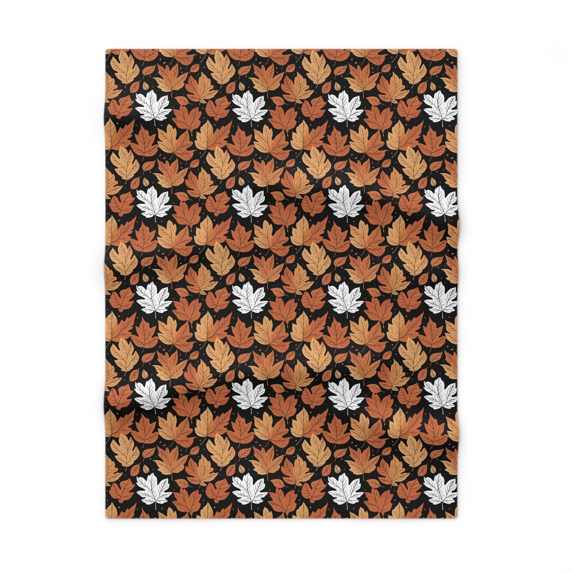 Soft Fleece Maple Leaves Baby Fall Blanket - DeRose Seasonal