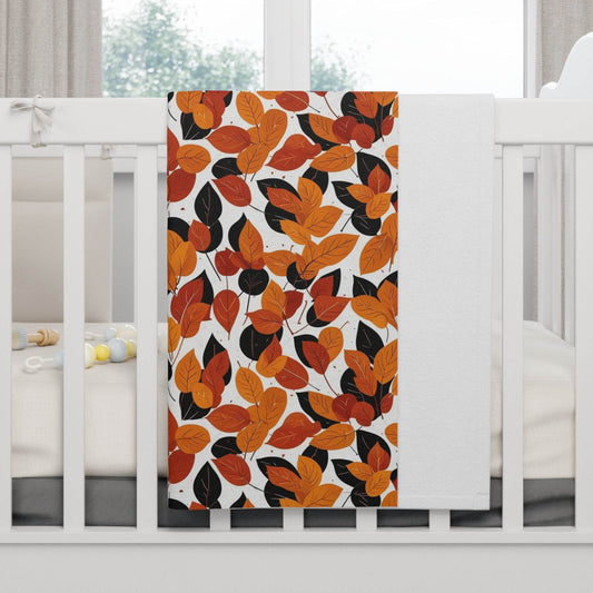 Soft Fleece Red Autumn Baby Fall Blanket - DeRose Seasonal