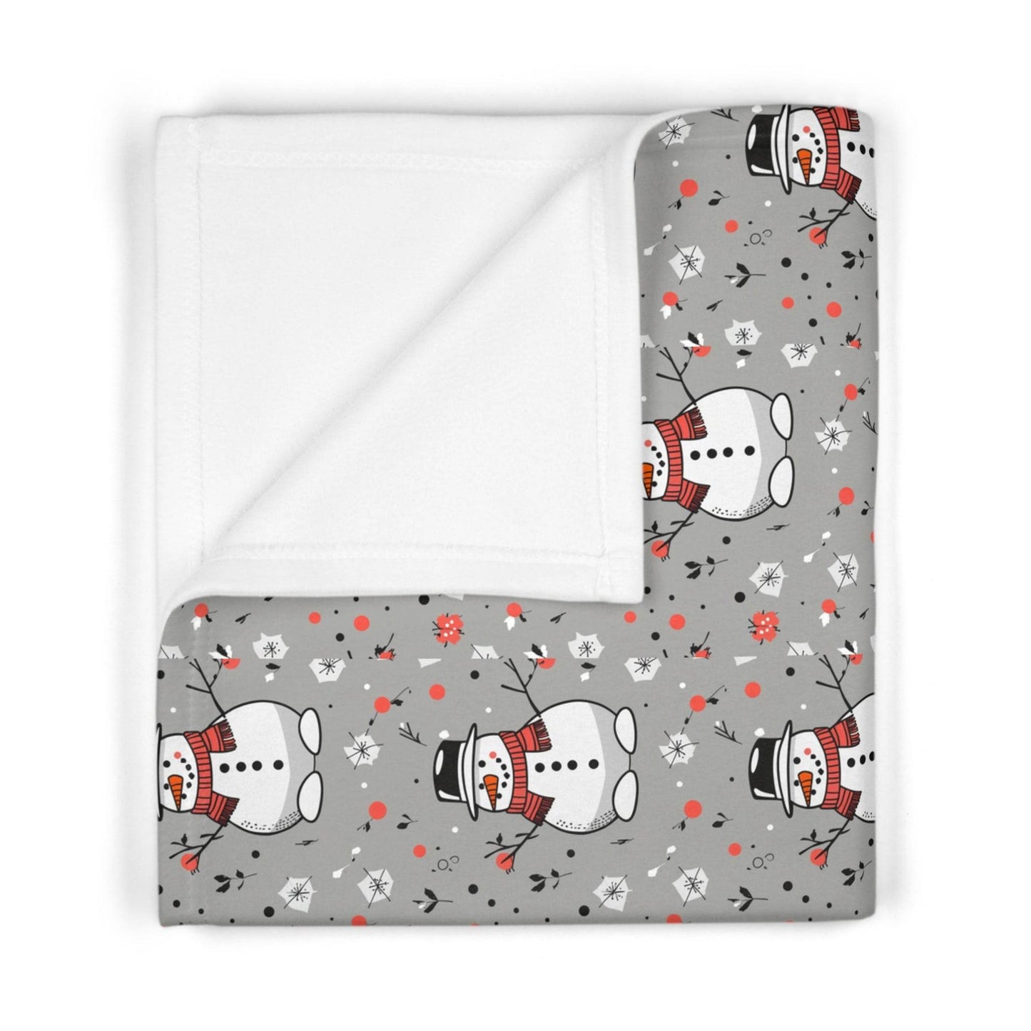 Soft Fleece Baby Snowman Blanket - DeRose Seasonal