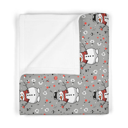 Soft Fleece Baby Snowman Blanket - DeRose Seasonal