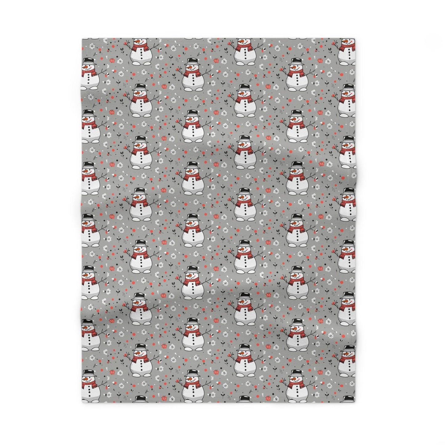 Soft Fleece Baby Snowman Blanket - DeRose Seasonal