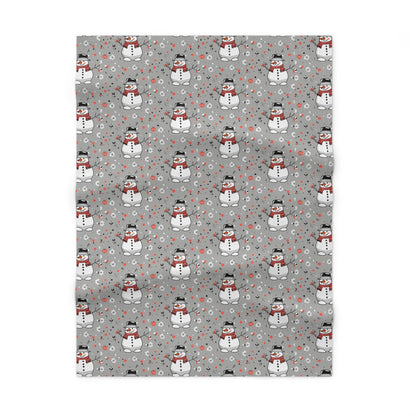 Soft Fleece Baby Snowman Blanket - DeRose Seasonal