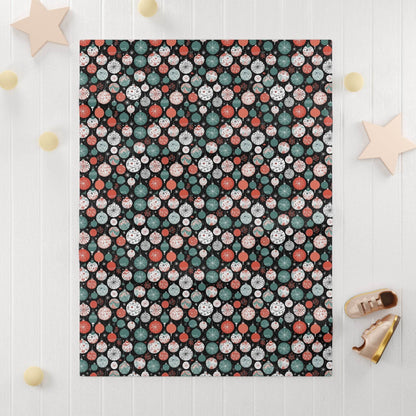 Soft Fleece Baby Colorful Ornaments Blanket - DeRose Seasonal