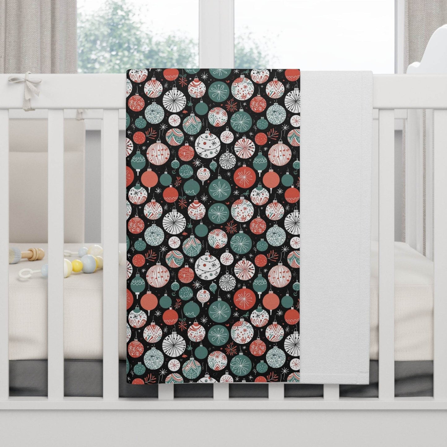 Soft Fleece Baby Colorful Ornaments Blanket - DeRose Seasonal