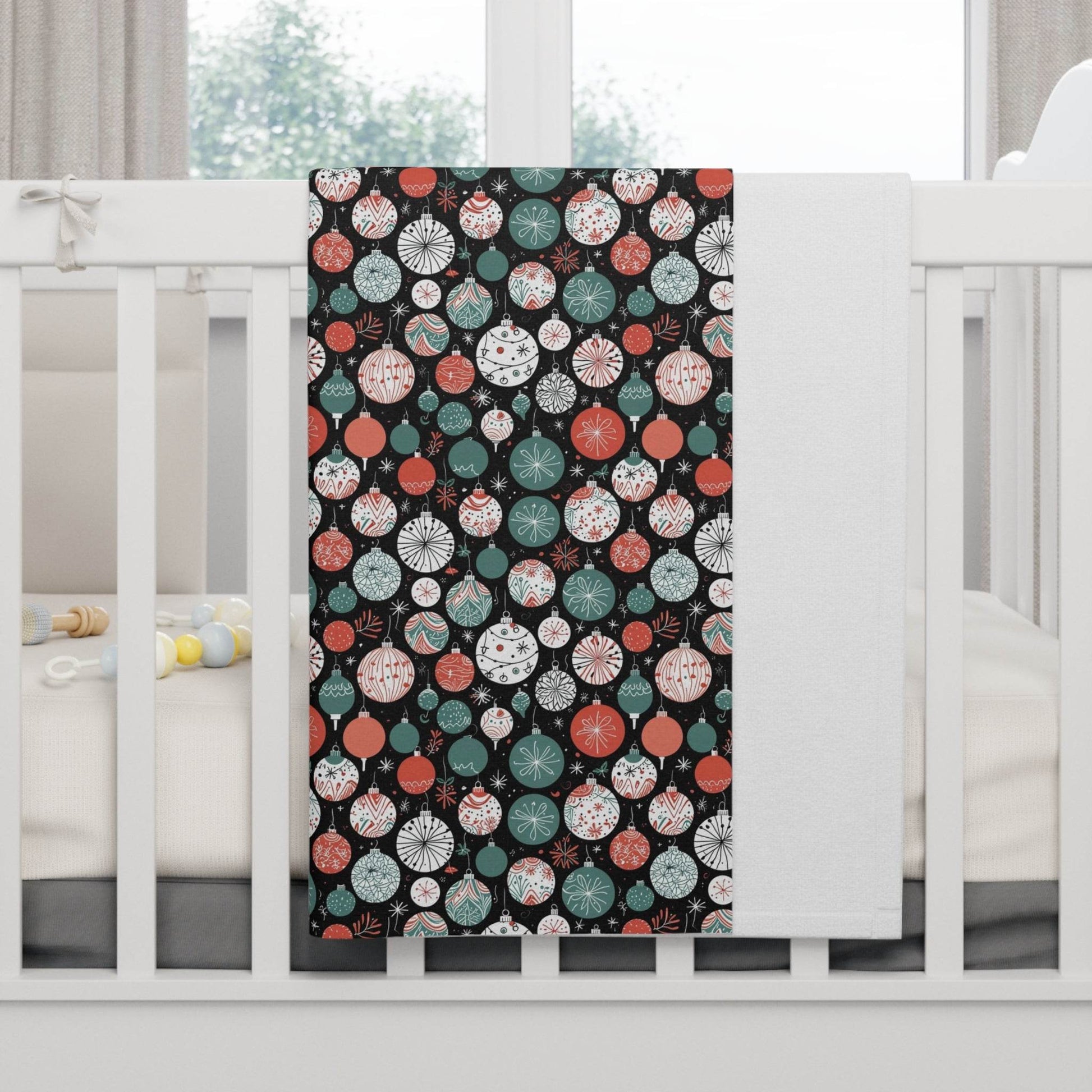 Soft Fleece Baby Colorful Ornaments Blanket - DeRose Seasonal