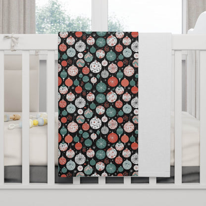 Soft Fleece Baby Colorful Ornaments Blanket - DeRose Seasonal