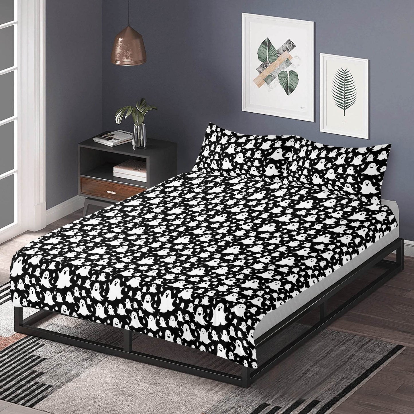 Spooky Ghost 3 Pcs Beddings - DeRose Seasonal