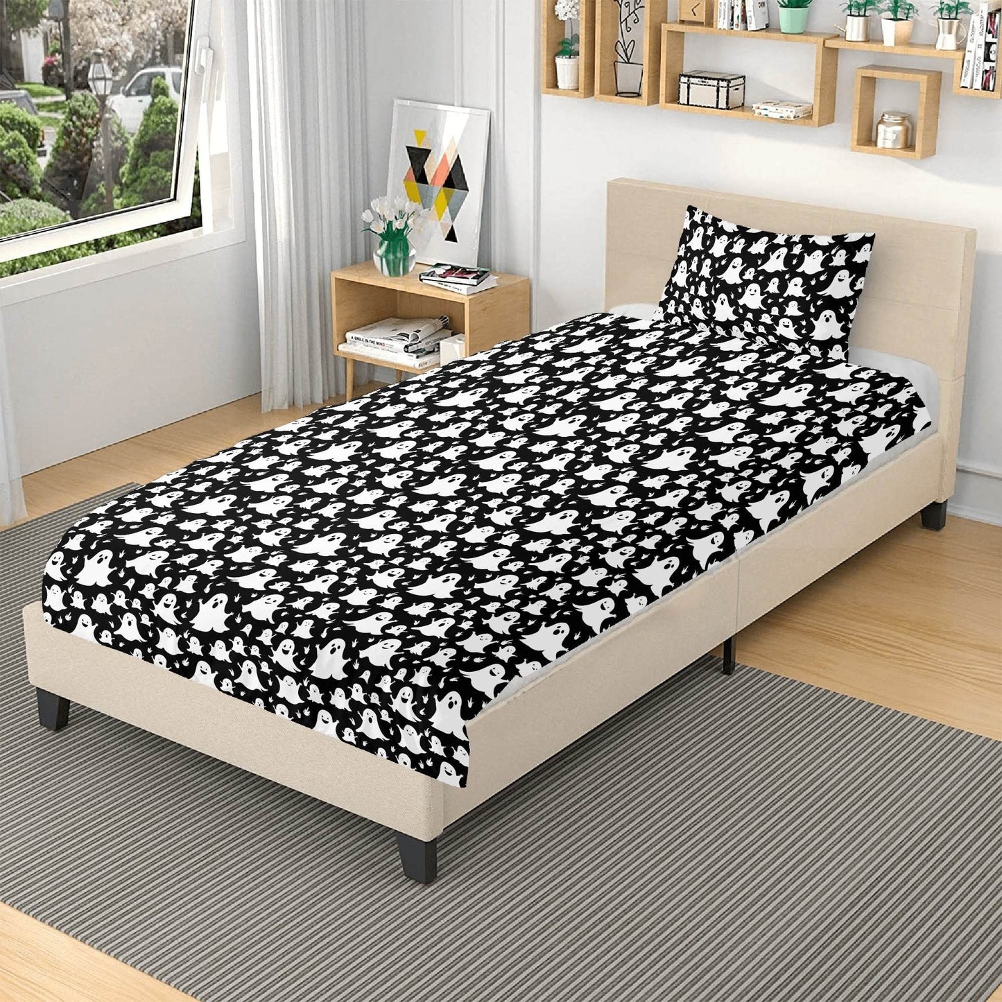 Spooky Ghost 3 Pcs Beddings - DeRose Seasonal