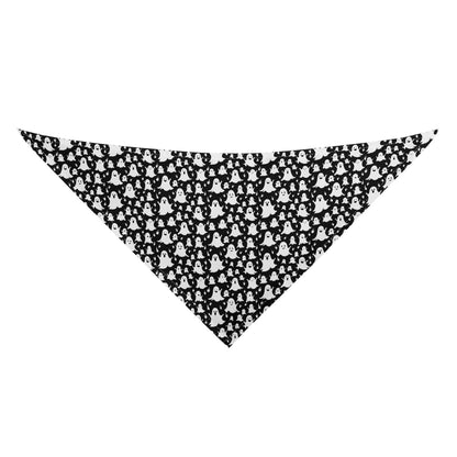 Spooky Ghost Animal Scarf Pet Adjustable Bandanas for Dogs Cats - DeRose Seasonal
