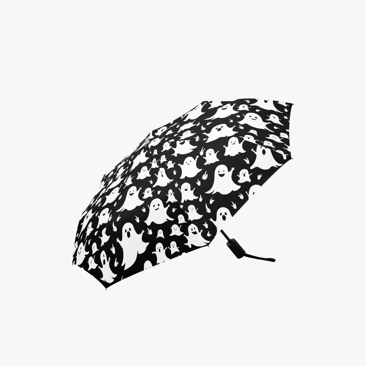 Spooky Ghost Automatic UV Protection Umbrella - DeRose Seasonal