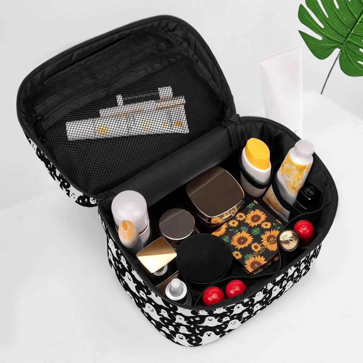 Spooky Ghost Leather Cosmetic Bag - DeRose Seasonal