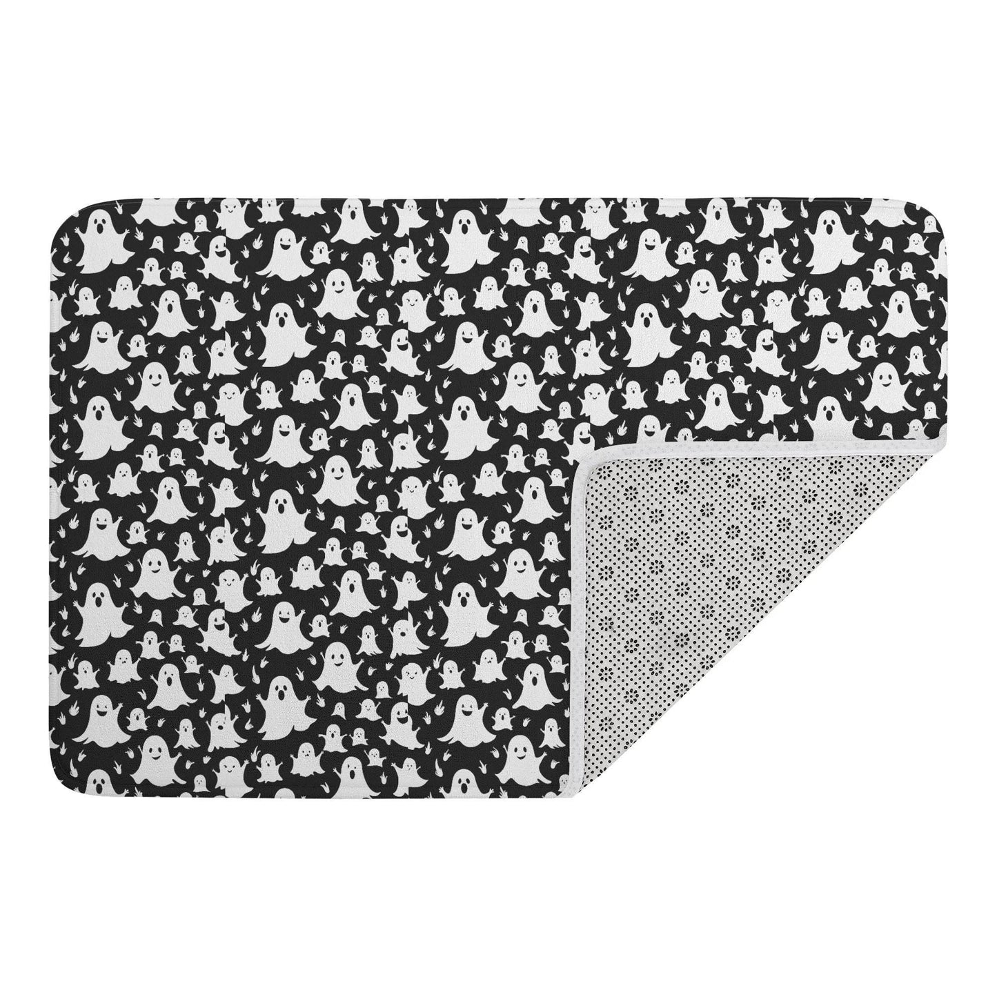 Spooky Ghost Plush Indoor Doormat - DeRose Seasonal