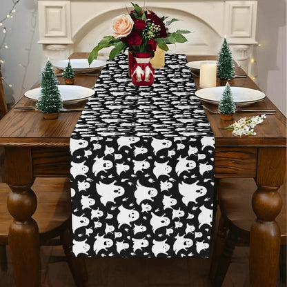 Spooky Ghost Polyester Table Runner - DeRose Seasonal