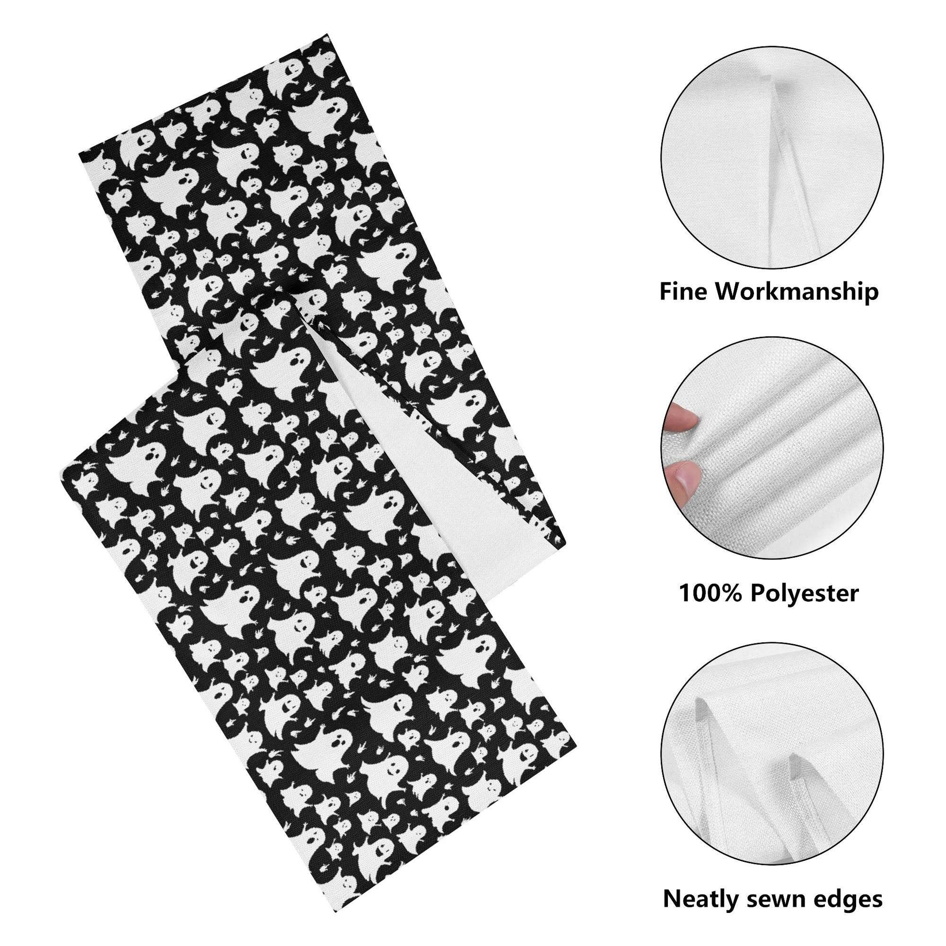 Spooky Ghost Polyester Table Runner - DeRose Seasonal