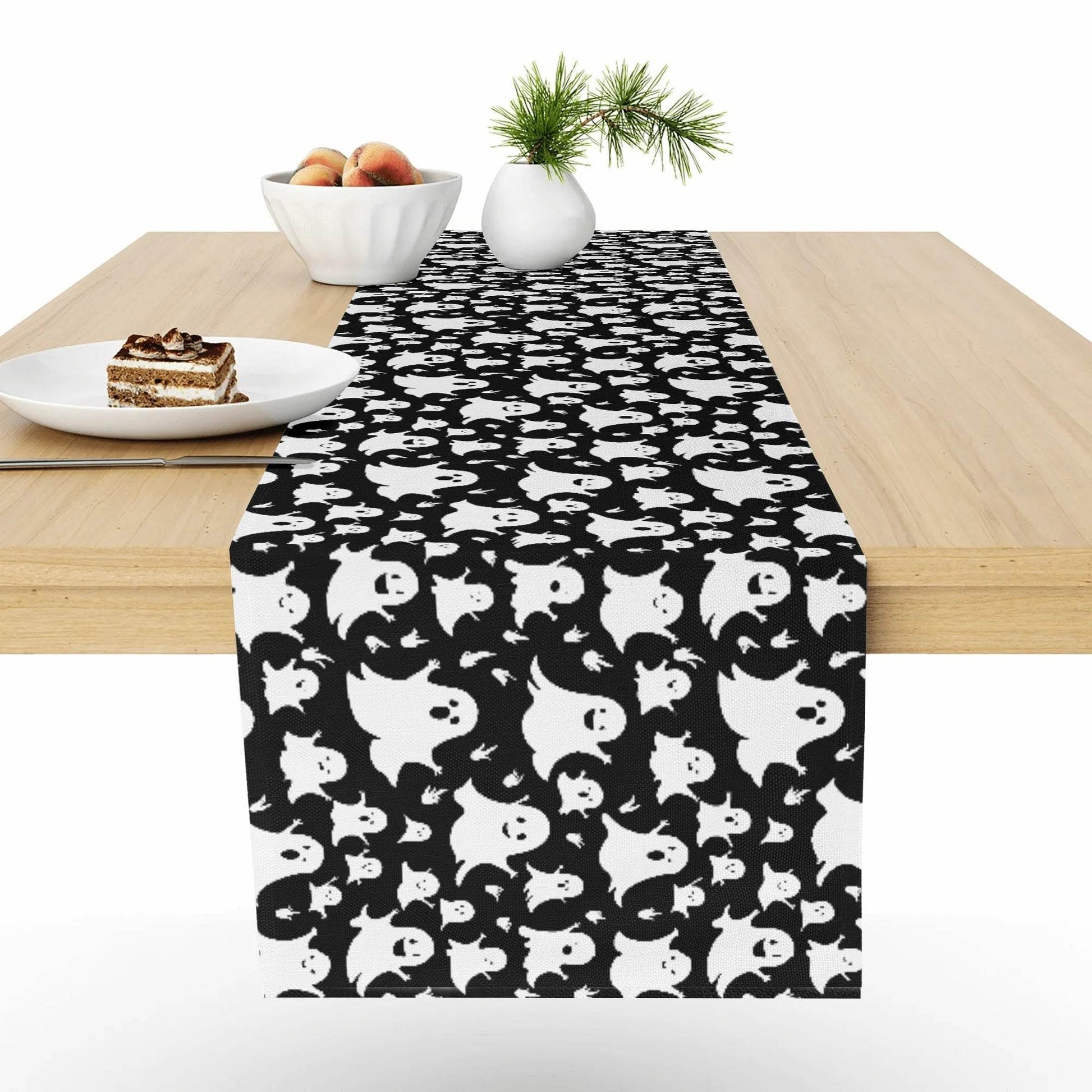 Spooky Ghost Polyester Table Runner - DeRose Seasonal