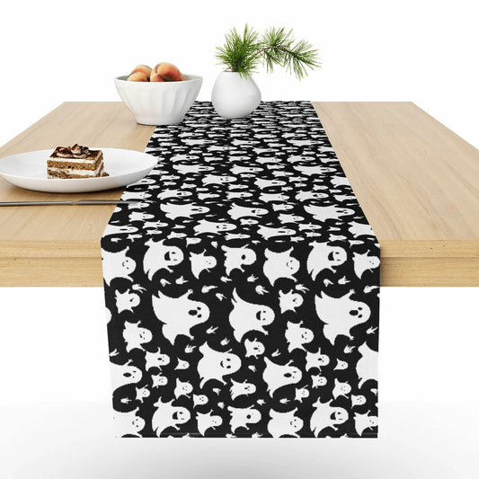 Spooky Ghost Polyester Table Runner - DeRose Seasonal