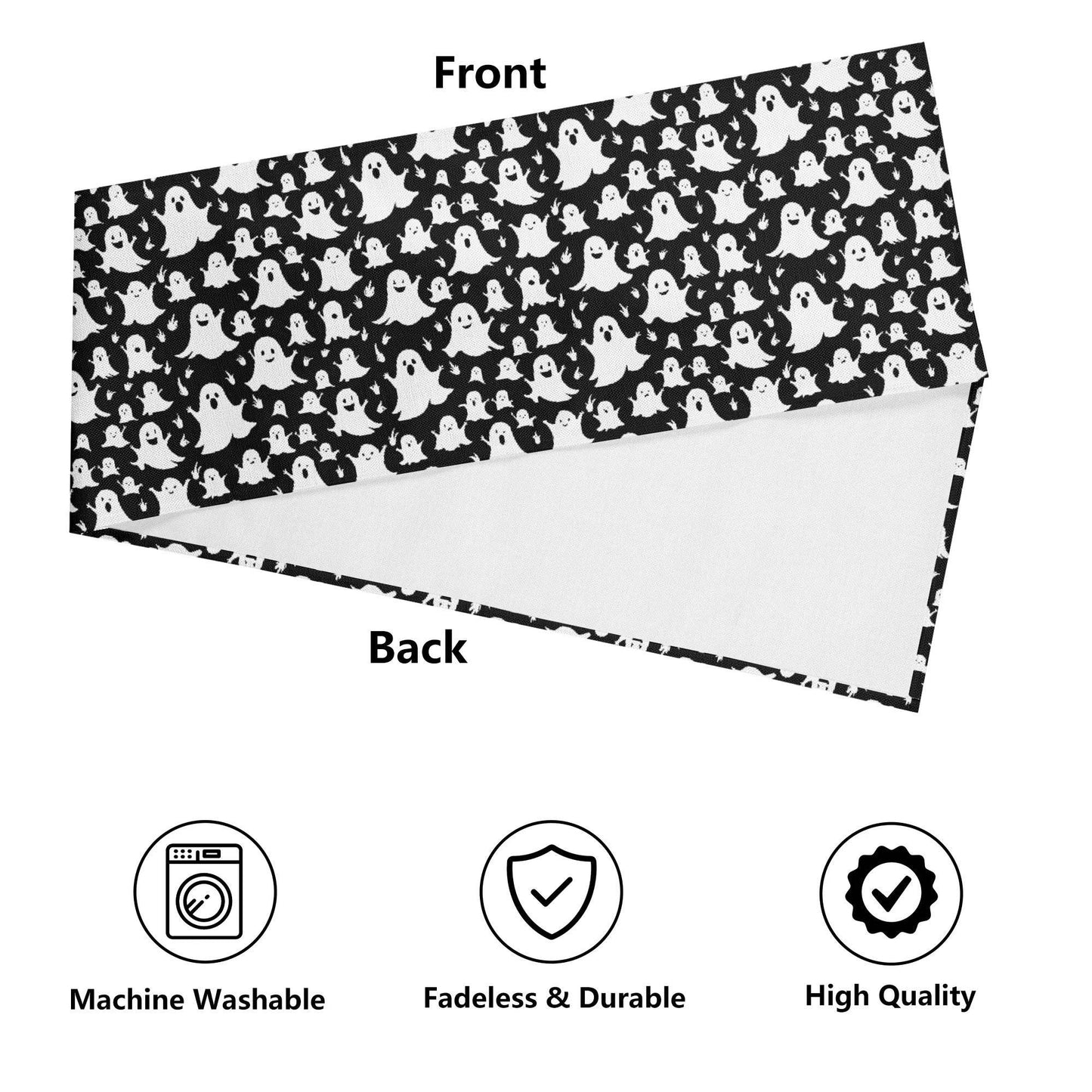 Spooky Ghost Polyester Table Runner - DeRose Seasonal