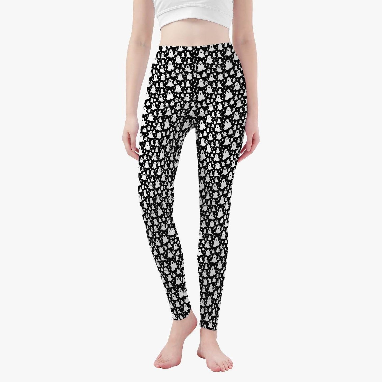 Spooky Ghost Women's Yoga Pants - DeRose Seasonal