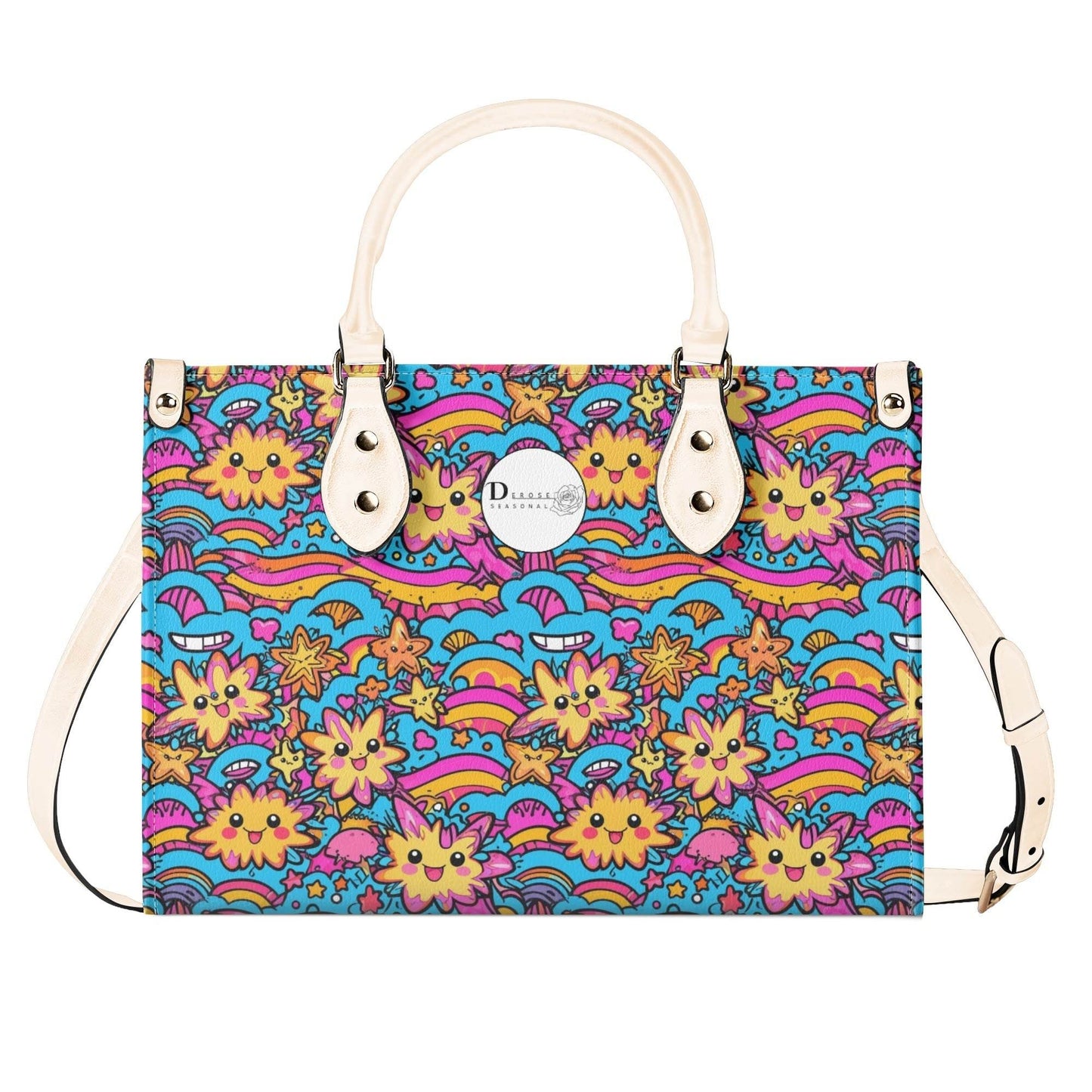 Squishy Star Luxury Women Leather Handbag (3 sizes) - DeRose Seasonal
