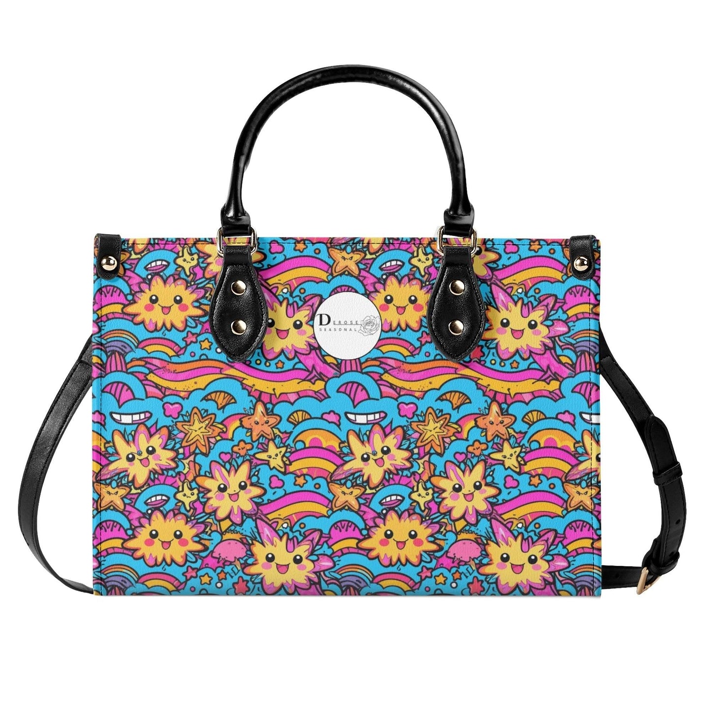 Squishy Star Luxury Women Leather Handbag (3 sizes) - DeRose Seasonal