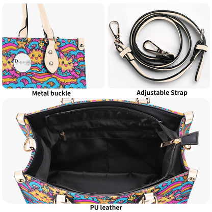 Squishy Star Luxury Women Leather Handbag (3 sizes) - DeRose Seasonal