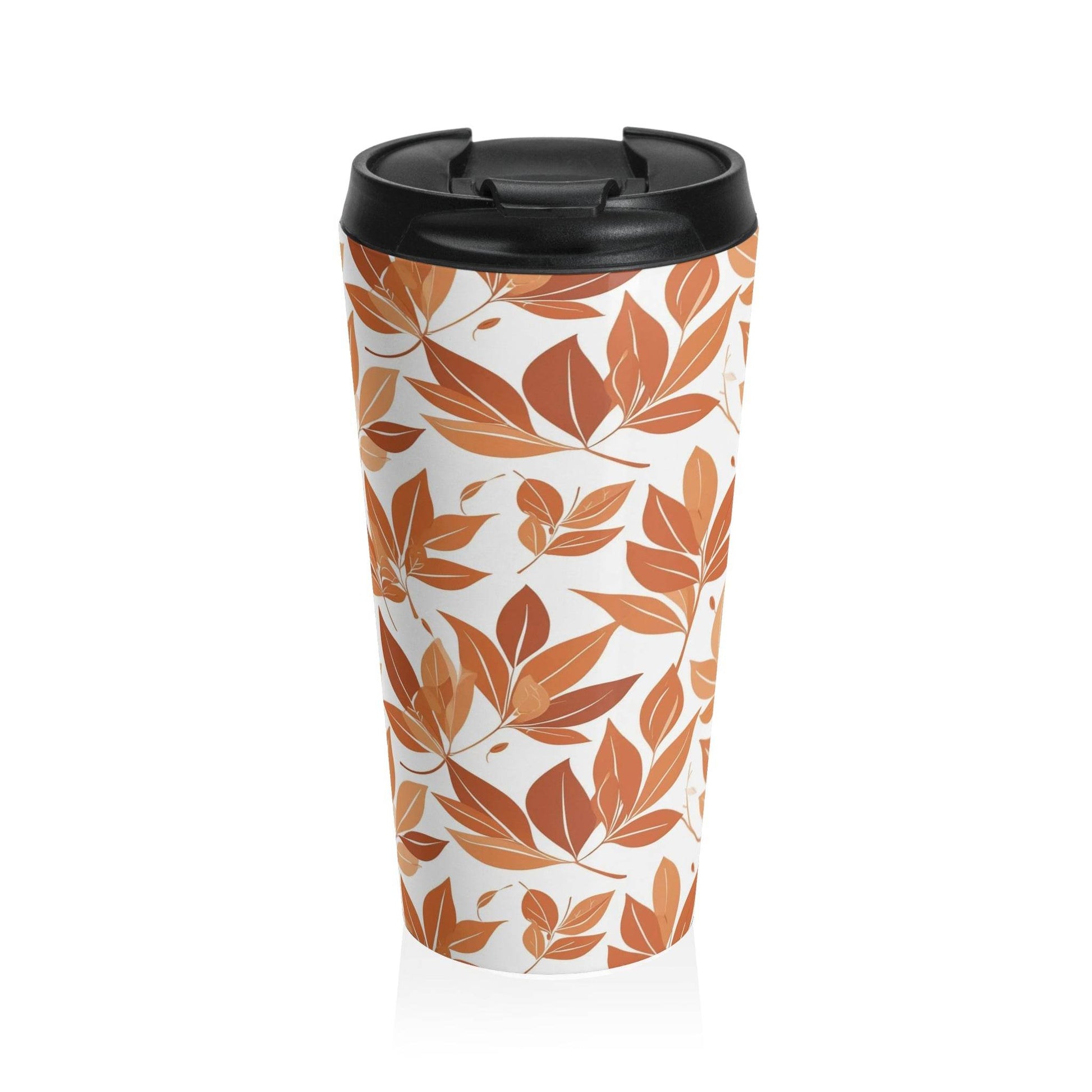 Stainless Steel Autumn Leaves Travel Mug - DeRose Seasonal