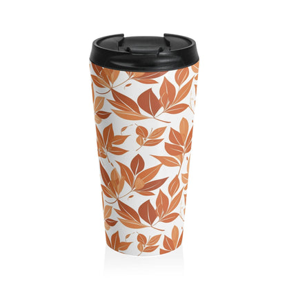 Stainless Steel Autumn Leaves Travel Mug - DeRose Seasonal