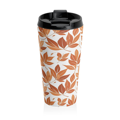 Stainless Steel Autumn Leaves Travel Mug - DeRose Seasonal