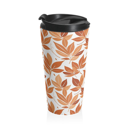 Stainless Steel Autumn Leaves Travel Mug - DeRose Seasonal