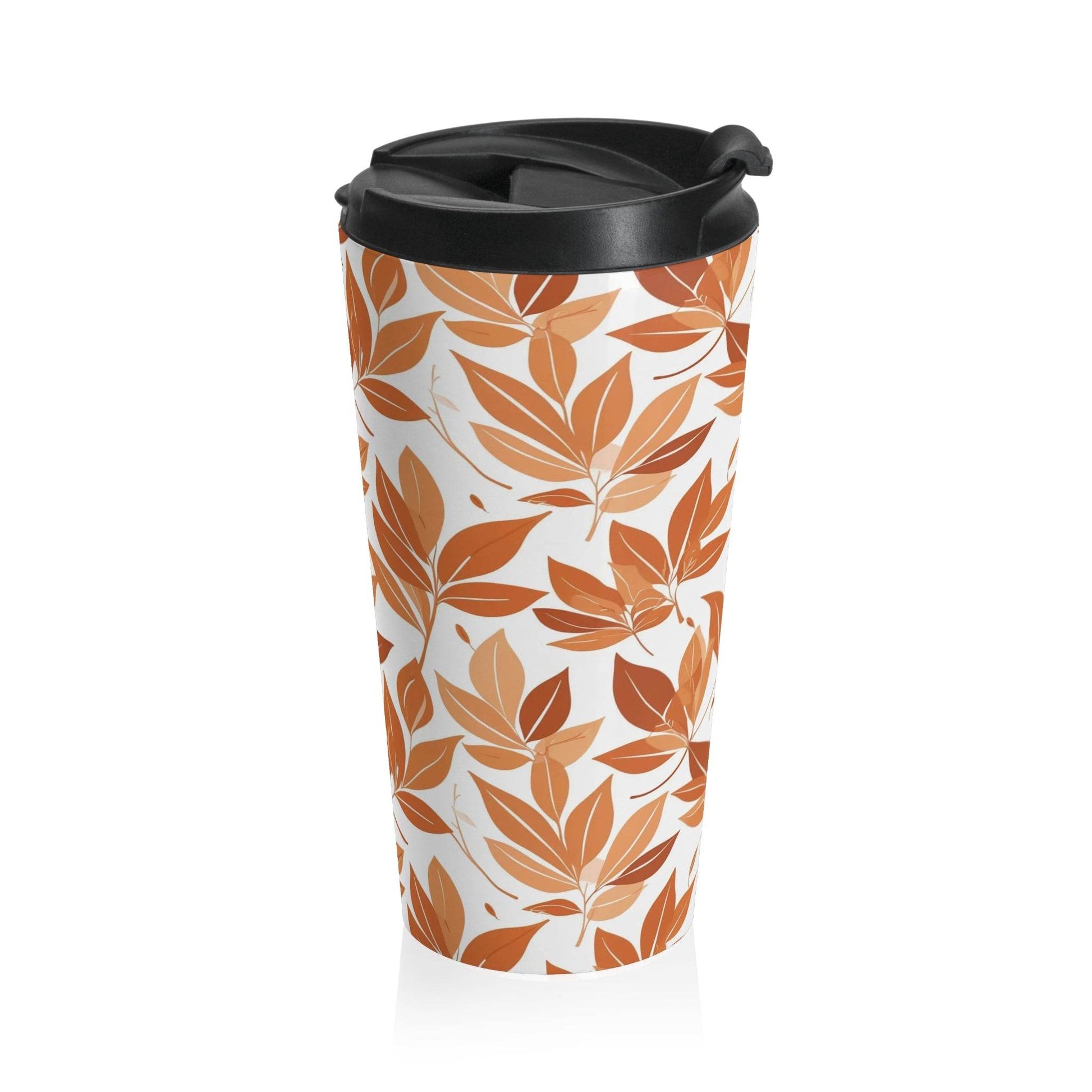 Stainless Steel Autumn Leaves Travel Mug - DeRose Seasonal