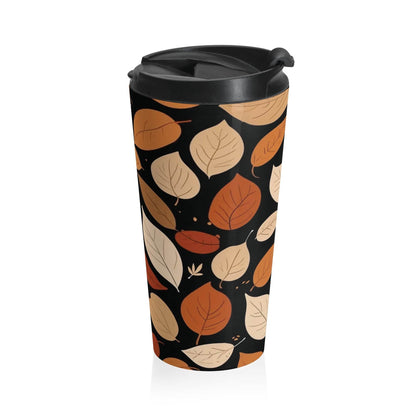 Stainless Steel Red Leaves Travel Mug - DeRose Seasonal