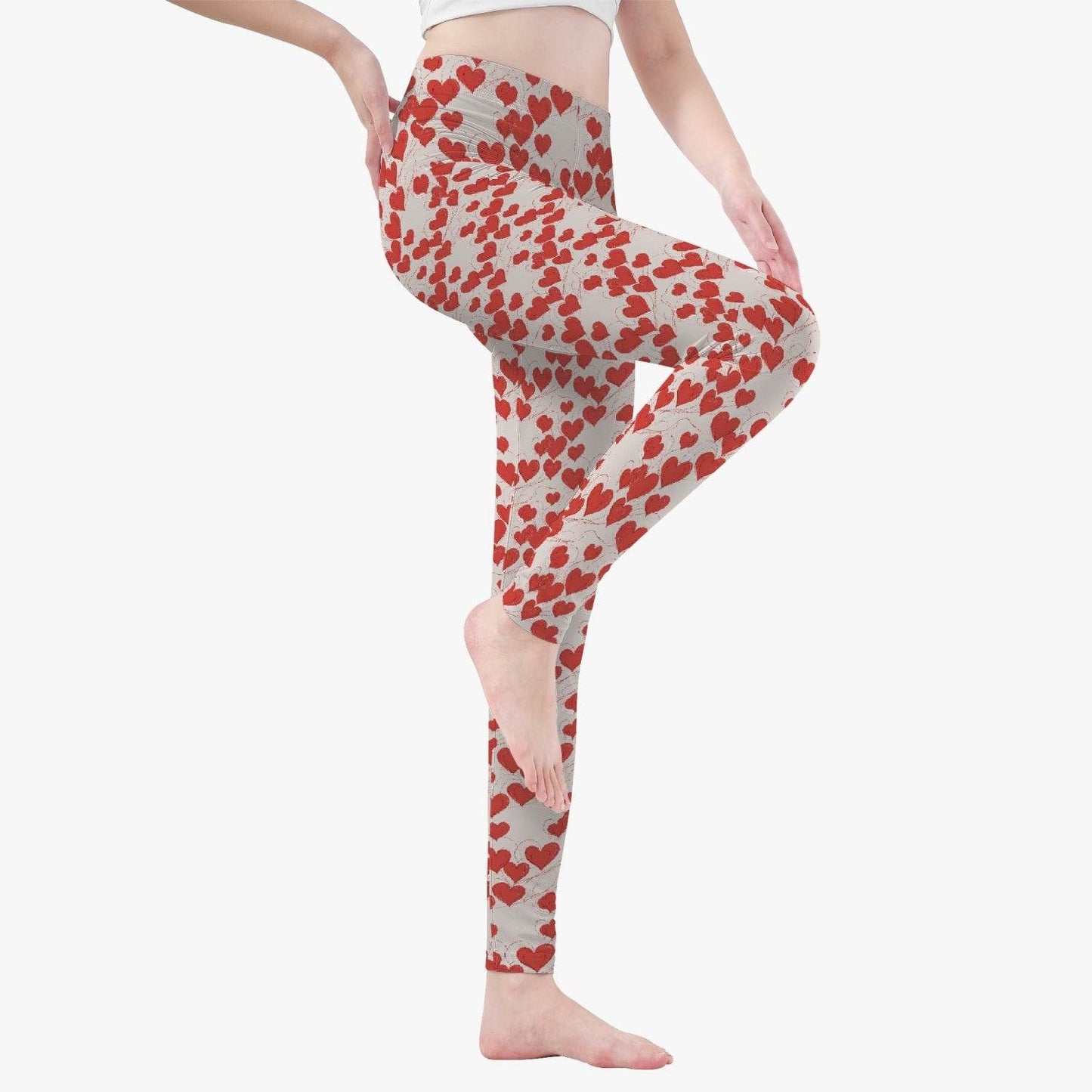 Tiny Hearts Women's Yoga Pants - DeRose Seasonal