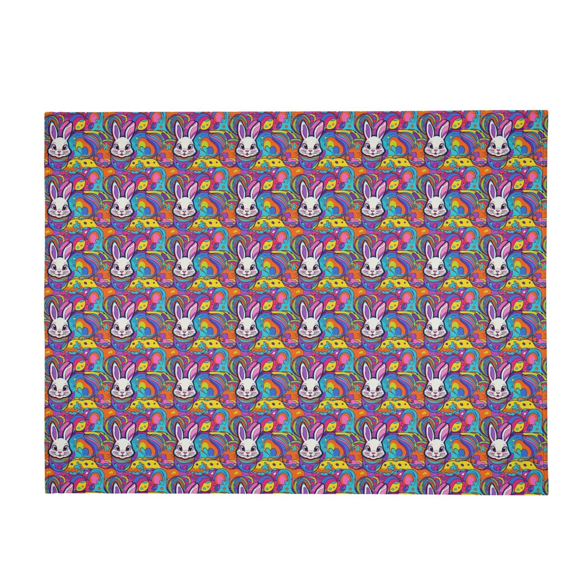 Trippy Bunny Flannel Breathable Blanket 4 Sizes - DeRose Seasonal